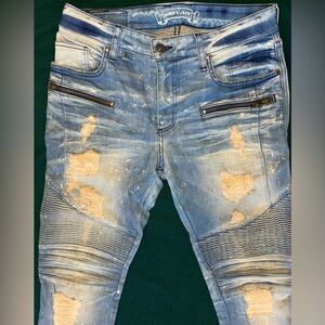 Robin's Jean Light Blue Distressed Skinny Jeans